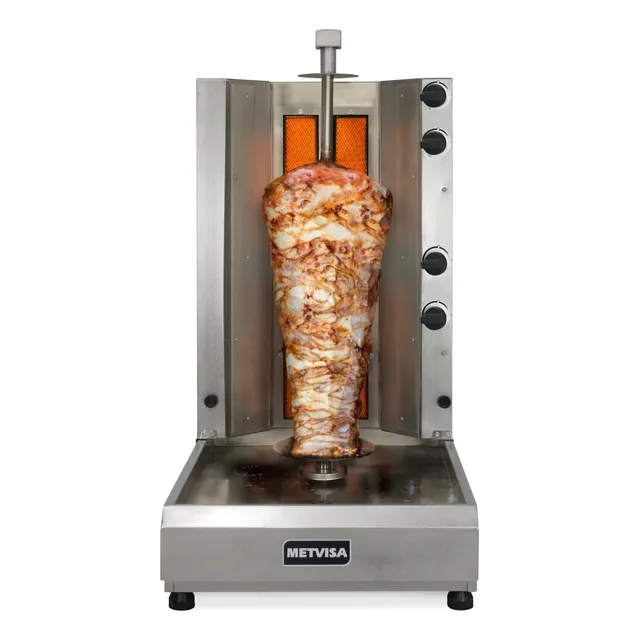 Churrasco Grego com Motor Elétrico Profissional 20kg de Carne 220V